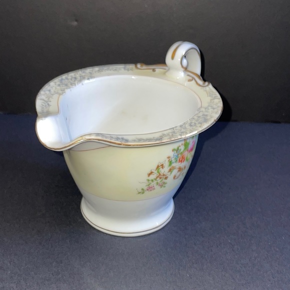 National China Floral Creamer Vintage Dinnerware Pink Orange Blue Flowers - Picture 6 of 11